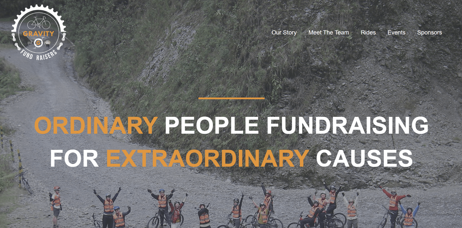 Gravity Fundraisers Website